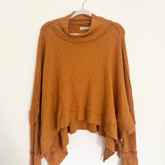 We The Free Sweaters - We The Free Rust Poncho Sweater